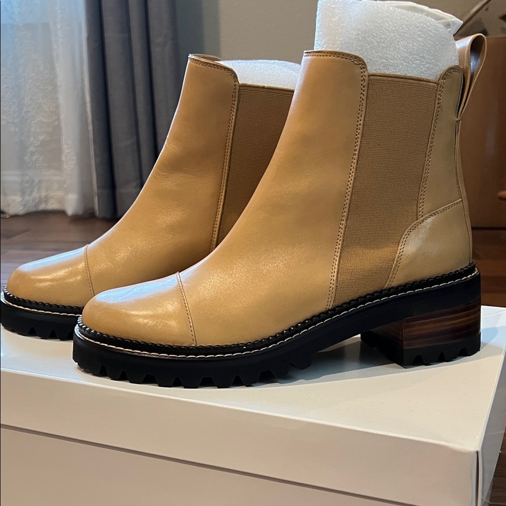 See By Chloe Camel Mozart Ankle Boots